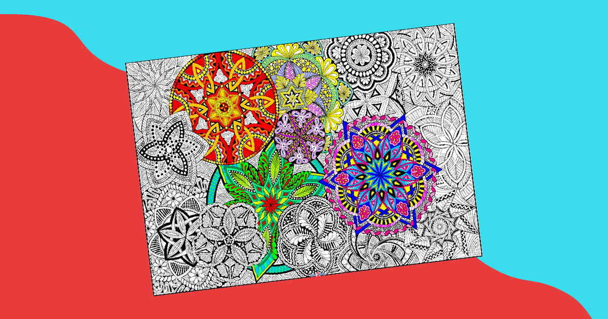 Coloring poster