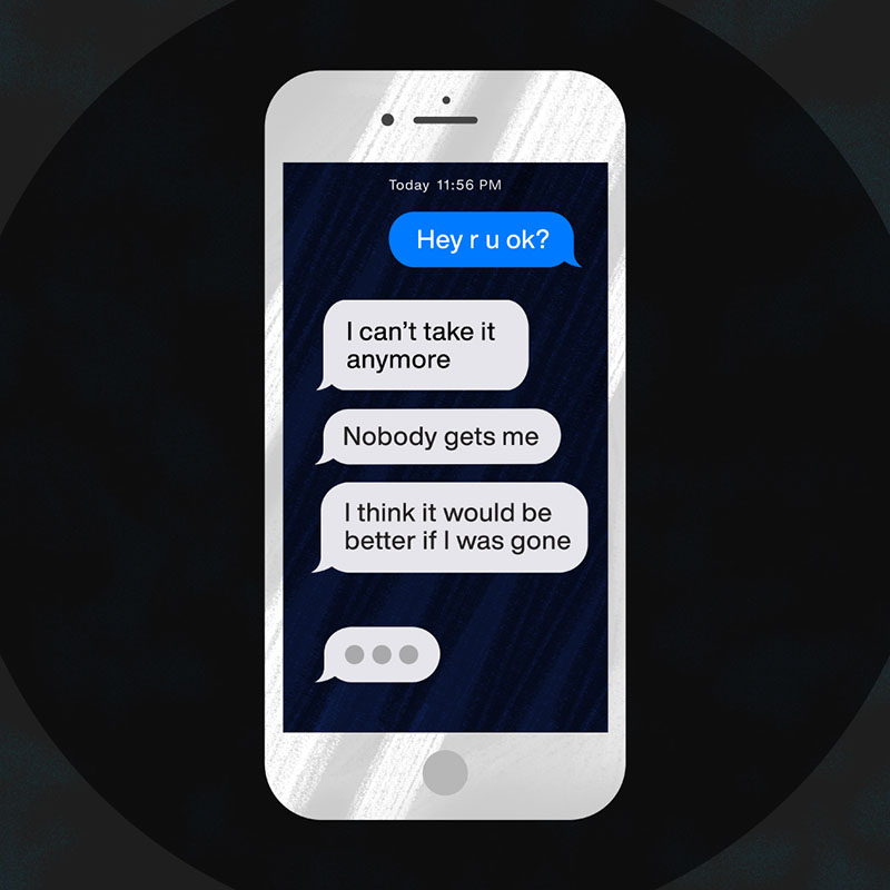 suicidal cellphone conversation